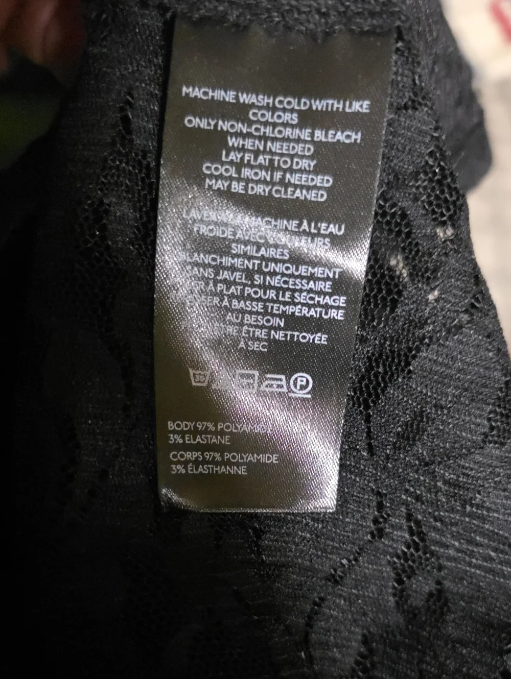 NWT Anthropologie Black Sheer Lace Poof Sleeve Goth Dark Fairycore Top
